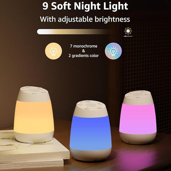 White Noise Insomnia Help Device Children Sleep Seven-color Night Light