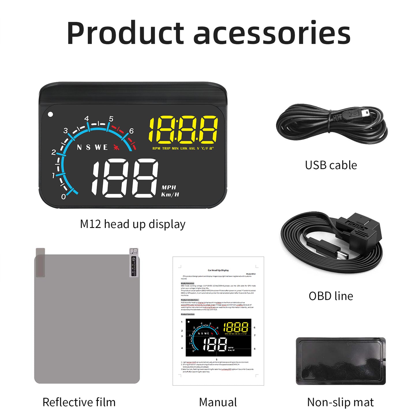 HD Obd Car Monitor Gps Universal Projector